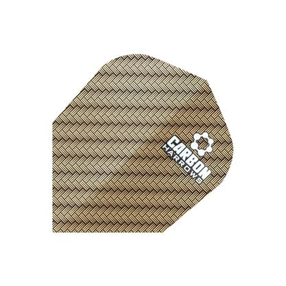 Harrows Carbon Dart Flights | 5 x Sets Darts Flights (15 Flights Total) I 100 Micron Dart Flights I Premium Extra Strong Made in UK I Professional Darts Accessories I Gold Dart Flights - color: Gold