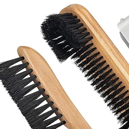 Billiards Table Cleaning Brush Set with Roller and Wooden Handle for Pool Table Maintenance- Brown 3PCS - color: Brown 3PCS