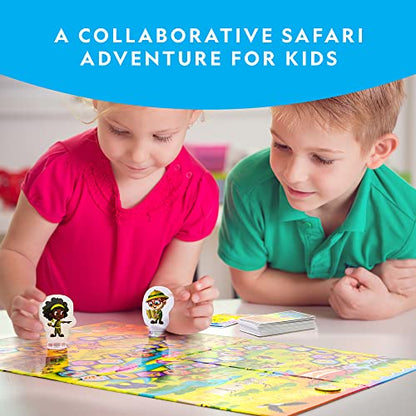 NATIONAL GEOGRAPHIC My First Safari Board Game for Kids 4-6 Animal Game for Adults, Cooperative Fun Perfect for Family Game Night, Board Games for Family Night - style: Safari Board Game