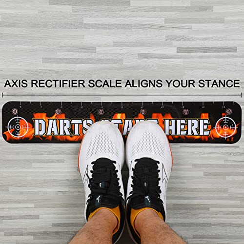 Amyhill 2 Pcs Dart Floor Marker Dart Throw Line Accessories for Players Party Game, 23.23 x 4.15 Inches