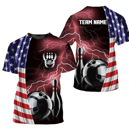 GABITA Personalized Bowling Jerseys for Men, Custom Bowling Shirts, Funny Bowling Shirts Gift for Bowler Team Player - color: A21