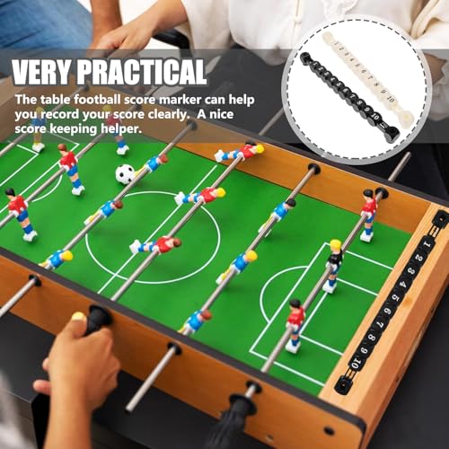 Kisangel 2pcs Foosball Scoring Counters, 10 Numbers Table Football Counter Scoring Score Indicator for Standard Foosball Table Parts