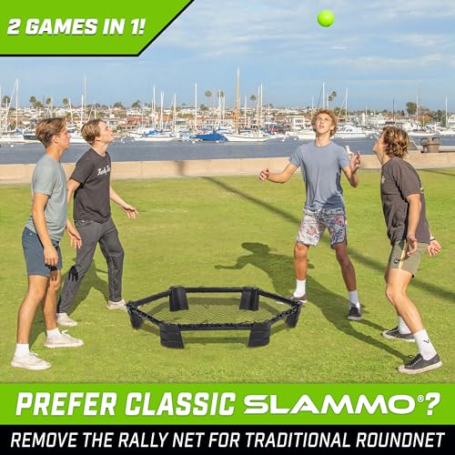 GoSports Slammo Rally - Vertical Net for Longer Rallies - Choose Original or Hardcourt Roundnet Game Set - style: Original