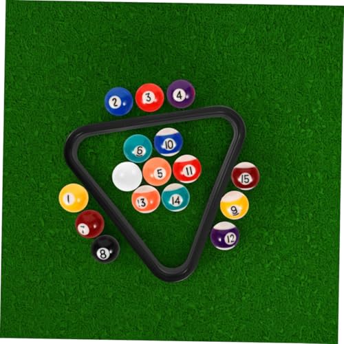 Playset for Kids Billiards Balls Set Mini Pool Table Accessory Training Balls Resin Material Fun for Children