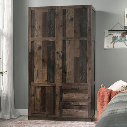 Sauder Miscellaneous Storage Wardrobe/Storage Cabinet/Pantry Cabinet, Reclaimed Pine Finish | Miscellaneous Storage - color: Reclaimed Pine