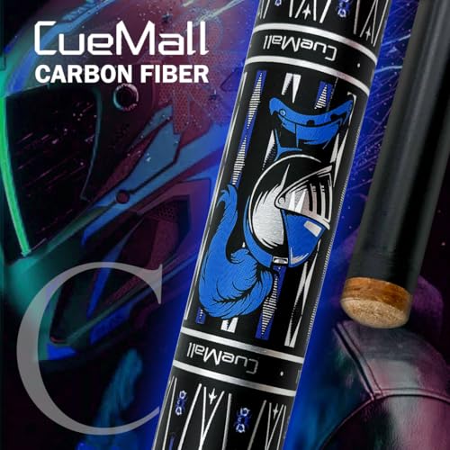 CueMall 58" 2-Piece Billiard Pool Cue Sticks,12.5mm Fiberglass Graphite Composite Billiard Cue Sticks,19oz Pool Sticks Tacos de billar for Adults Men/Women, House or Commercial/Bar Use - color: CueMall-C