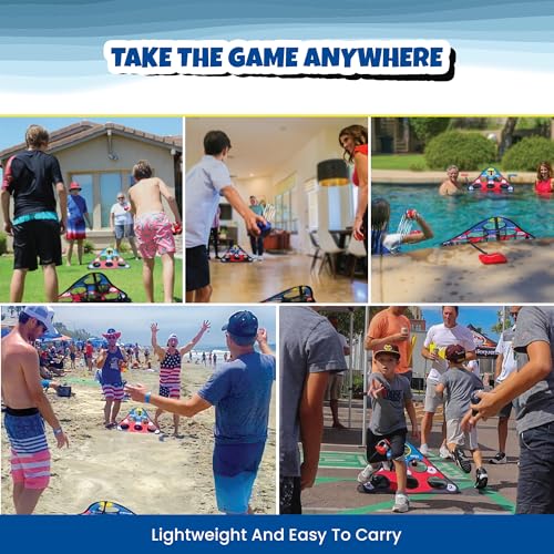 TOSS & ROLL NN' Hole - Portable Cornhole Game for Water or Land | for All Ages