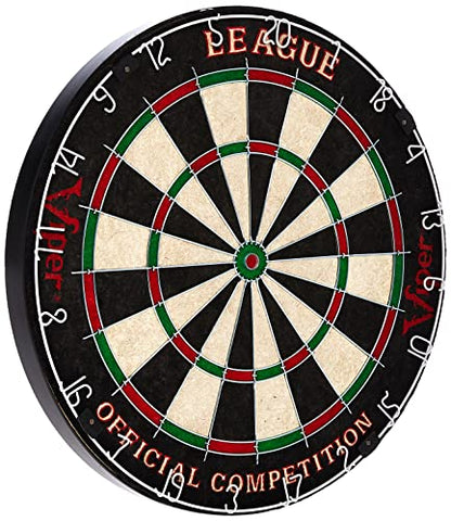 Viper Defender III Backboard & Sisal/Bristle Steel Tip Dartboard Bundle - style: Deluxe