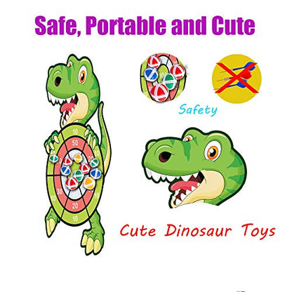 Dinosaur Toys for 3-12 Year Old Boys,30”Large Dart Board Kids Toys Age 4-12,Indoor Outdoor Games Dinosaur Birthday Party Supplies Favors Decorations,Stocking Stuffers for Kids