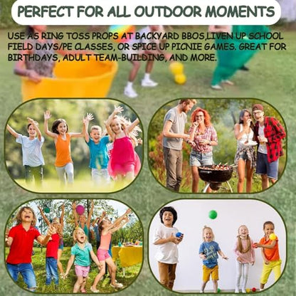 2 Pack Granny Pants Yard Game,Outdoor Party Game with 8 Pack Bouncy Balls and 2 Pack Pump,Fun Family Reunion and Adult Game for Groups - size: small sizes