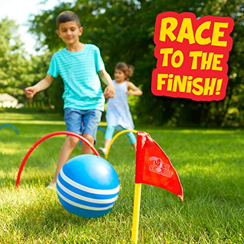 Franklin Kick Croquet Game Set - Perfect for Kids and Adults - Combines Soccer and Croquet - Great for Outdoor Play