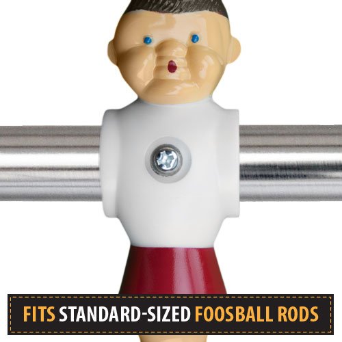 Pair of Traditional Replacement Foosball Players - RED & Blue