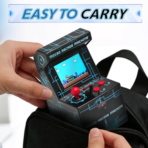 Retro Handheld Game Console for Kids, Mini Arcade Machine with 240 Built-in Games, Portable Travel Toy, Ready to Play, 2.5" Screen, Easy Joystick, Gift for Boys Girls Ages 3-8 (Batteries Included)