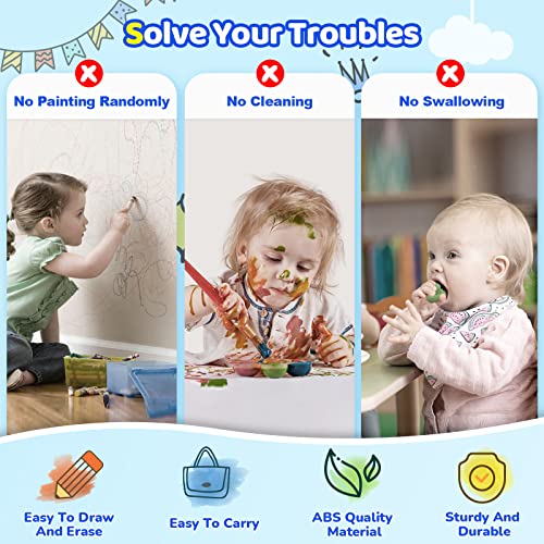 Kikidex Magnetic Drawing Board, Toddler Girl Toys for 1-3 Year Old, Doodle Board Pad Learning and Educational Toys for 1 2 3 Year Old Baby Kids Birthday Gift (Light Blue) - color: Light Blue