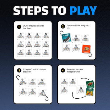 Masterpieces NHL Mascots Matching Game, Officially Licensed Memory Cards