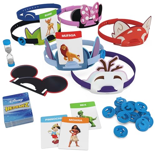 Spin Master Games, Disney Hedbanz, The Hilarious Meme Picture Guessing Game with Popular Disney Characters, 2-6 Players for Ages 6 & Up - style: Disney Hedbanz