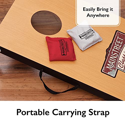 Mainstreet Classics Micro Bean Bag Toss: Travel Sized, (16" x 10.5" Boards) Mini Cornhole Game Set