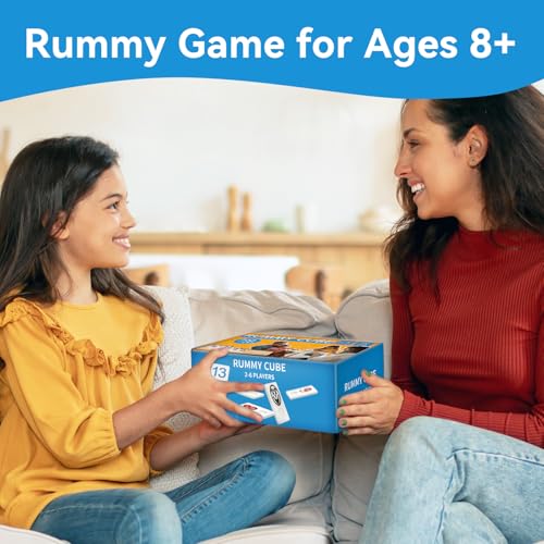 Rummy Cube 6 Player Edition with 6 Wooden Racks 160 Tiles Rummy Cube Game with Case 6 Players Travel Size Rummy Game Large Number Rummy Tiles Travel Game Set for Family Classic Board Games - style: 160 Tiles+6 Racks