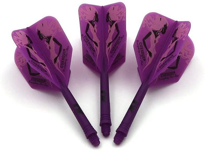 CUESOUL ROST Integrated Dart Flight and Shafts Meduim/Small/Large - color: Purple Beauty, size: Size S-21mm