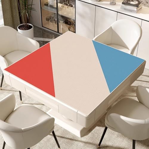Card Gaming Mat Table Top Cover Topper Card Game Mat Square Mahjong Table Cover Mahjong Mat with Carrying Bag(Blue,75cm/29.5in) - color: Blue, size: 75cm/29.5in