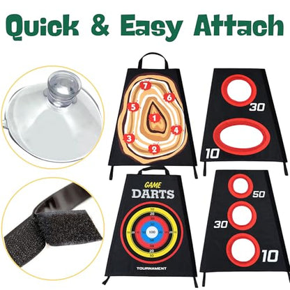 4-in-1 Kids Toss Game Set, Indoor & Outdoor Play for Ages 5+, Backyard Toy
