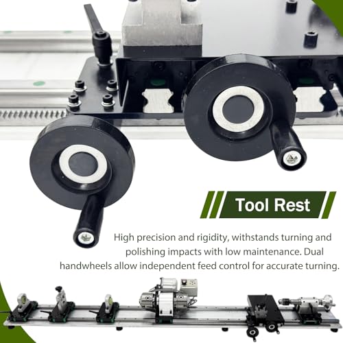 Professional Pool Cue Lathe Machine Billiard Cue Repair Lathe Machine | Multi-Functional Snooker Cue Tip Repair Kit, Brushless Motor, for Pool Stick, 200-6500RPM, Double Track Chuck, 550W 110V