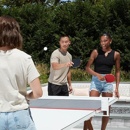 ESPN Ping Pong Set, Table Tennis Ideal for Family Games and Game Night - color: 4 Paddles + Balls