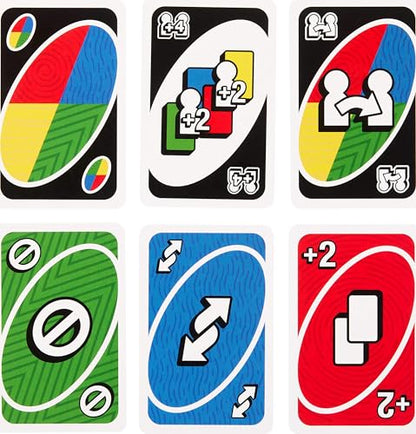 Mattel Games UNO Teams Card Game for Kids, Adults & Family Night, Parties & Travel with Special Rules (Amazon Exclusive) - style: UNO Teams