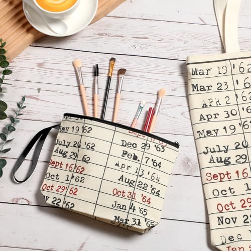 Sieral 2 Pcs Animal Lover Bag Gift for Women Travel Canvas Tote Portable Zipper Pouch Canvas Reusable Grocery Tote - style: Librarian