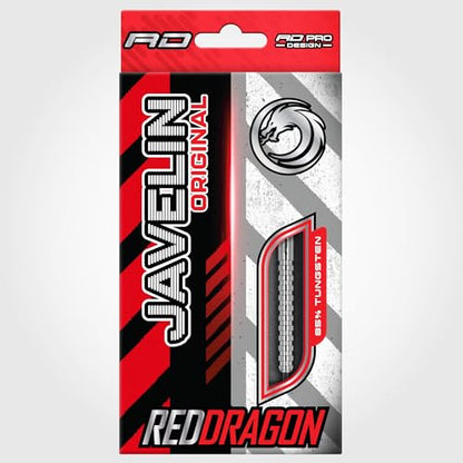 RED DRAGON Javelin Original Professional Darts Set - 85% Tungsten Darts with Flights & Shafts - Available in Soft Tip 18g Barrel/20g Full Weight and Steel Tip 20g - 26g