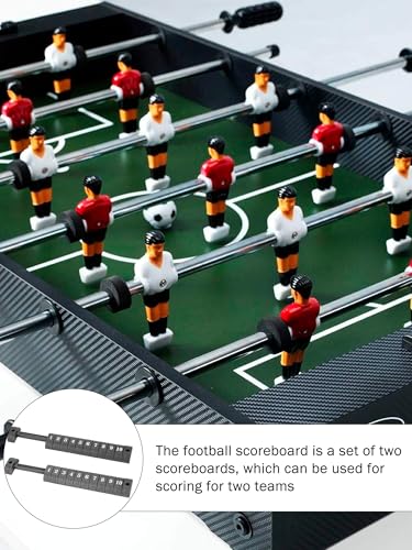 2PCS Foosball Table Parts Score Counters, Foosball Ball 10 Numbers Scoring Score Counter, Table Football Score Keeper for Standard Foosball Tables, Black (26.7cm/10.5in)