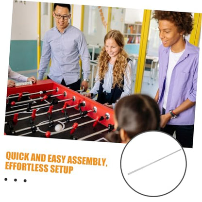 Mini Foosball Table Parts Replacement Metal Rod for Boys and Girls Easy Assembly Comfortable Handle