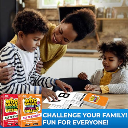 QUOKKA Board Games for Kids 8-12 – Set of 4 Family Card Games for Kids and Adults – Trivia Cards for Family Game Night – Who Knows It Better – 2000+ Questions Across Biology, Culture, STEM and Math - color: 02. 4 in 1 Set