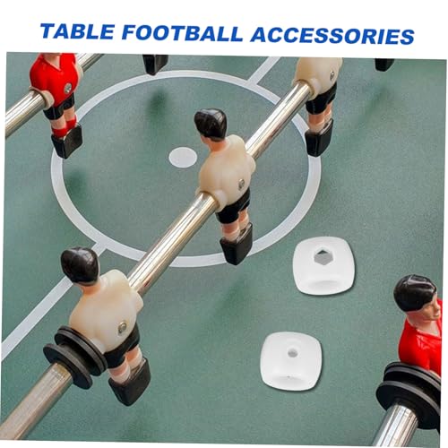 Abaodam 4sets Foosball Machine Accessories Rod Bearings Plastic Goal and Locator Ring Set for Soccer Table 4pcs*4