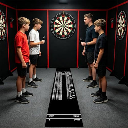 Dart Mat with Throw Line - Floor Protection Portable with Throw Line - Dart Oche Mat,for Recreation Center Sports Club Basement Entertainment Area Garage Dormitory - size: C