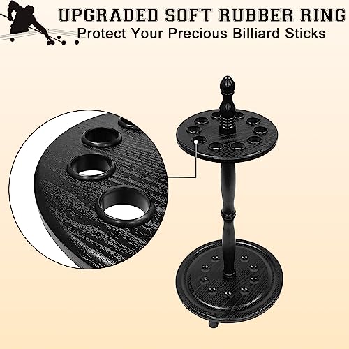 Pool Stick Holder Billiard Cue Rack Holds 10 Sticks Floor Stand Black
