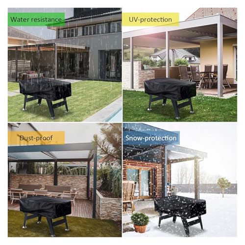 Foosball Table Cover Waterproof Foosball Table Cover Folding Soccer Dustproof Moisture Resistant Furniture Protection Case(Light Grey) - color: Light Grey