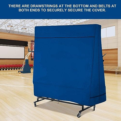 HERCHR Ping Pong Table Cover Heavy Duty Waterproof Cover, Heavy Duty Ping Pong Table Covers Table Tennis Waterproof Protective Cover Protector Outdoor with Zipper Windproof Elastic Drawstring