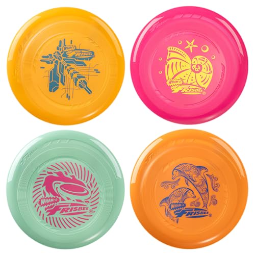 Frisbee Go Flying Disc, 9 Inch Lightweight Sports Disc for Beginners Outdoor Beach Backyard Lawn Park Camping Family Activity Game - 70g - color: V2345-4PACK, size: 9 Inch