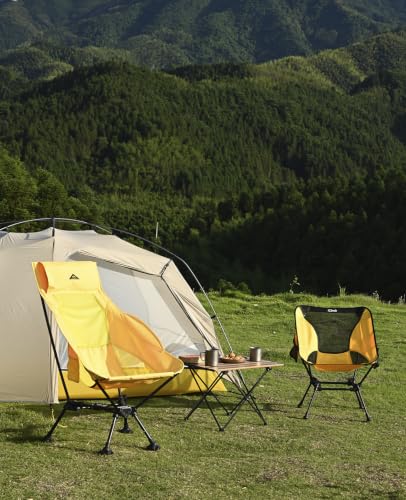 iClimb Ultralight Compact Camping Folding Table with Carry Bag (Blue - L) - color: Blue, size: Large