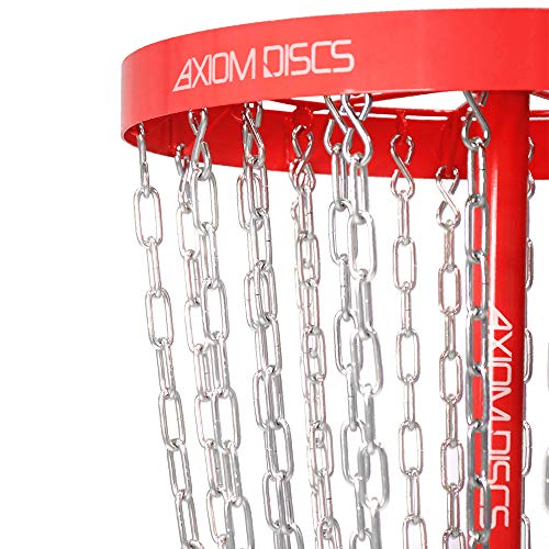 Axiom Discs Pro 24-Chain Disc Golf Basket - color: Red