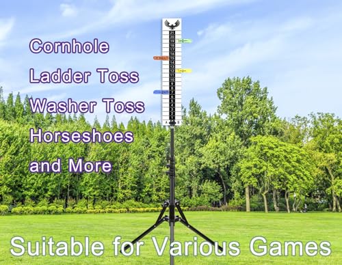 Scoreboard with Eagle Graphic, Being Collapsible & Sturdy Corn Hole Scoreboard Stand, Very Portable and Easy to Set up, Score Keeper for Yard Games, Tailgate Parties