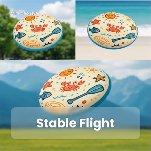 Soft Flying Disc Toy, Mini Lightweight SBR Foam Flyer, Flexible Safe Catch Flying Disc for Indoor Outdoor Play - style: A