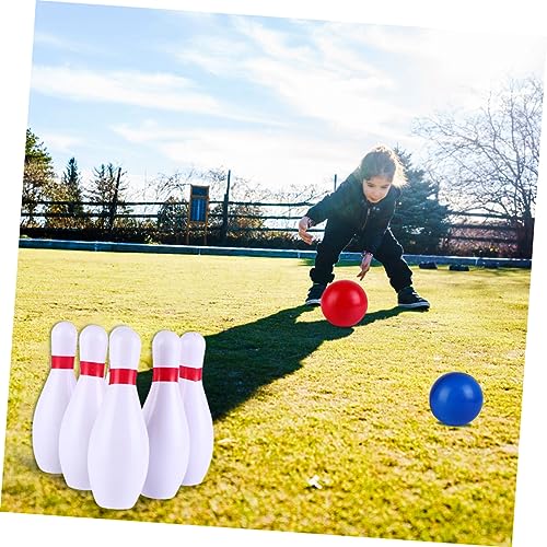 POPETPOP 1Set Colorful Bowling Ball Kit for Safe PU Material Fun Bowling with Pins Balls for Ages Easy to Assemble Play