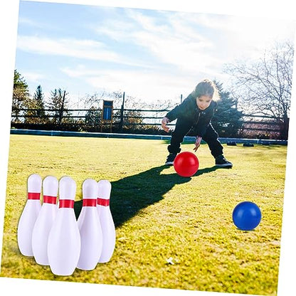 POPETPOP 1Set Colorful Bowling Ball Kit for Safe PU Material Fun Bowling with Pins Balls for Ages Easy to Assemble Play