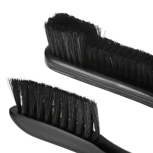 M METERXITY Billiard Pool Table Rail Brushes Set - Billiard Pool Snooker Accessories, Wood Handle Nylon Bristle - color: Black
