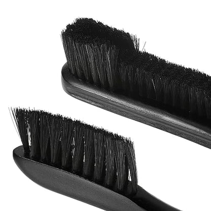 M METERXITY Billiard Pool Table Rail Brushes Set - Billiard Pool Snooker Accessories, Wood Handle Nylon Bristle - color: Black