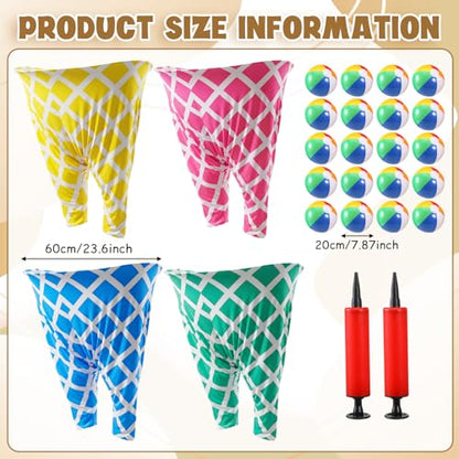 Ceenna Funny Granny Pants Game Set, Giant Pants Yard Games for Adults Players, Hilarious Team Relay Toss Race for Backyard Lawn Party Camping Family Reunion Carnival - style: Stylish