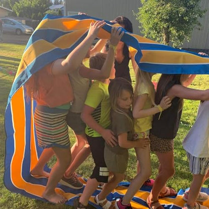 Outdoor Relay Race Rolling Mat, Fun Playing Run Mat, Teamwork Activity Rug for Group Games & Field Day Events(8m/314.96in) - size: 8m/314.96in