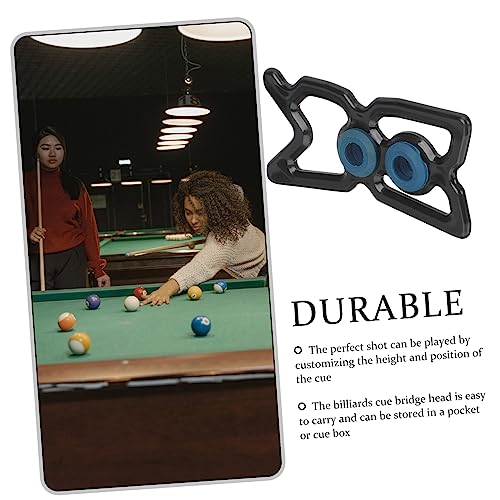 LIOOBO Portable Pool Cue Holder Rack with Bridge Head for Nine Ball Snooker Billiards Stable and Pole Rack for Accurate Shots Professional Portable Design for Easy Transport